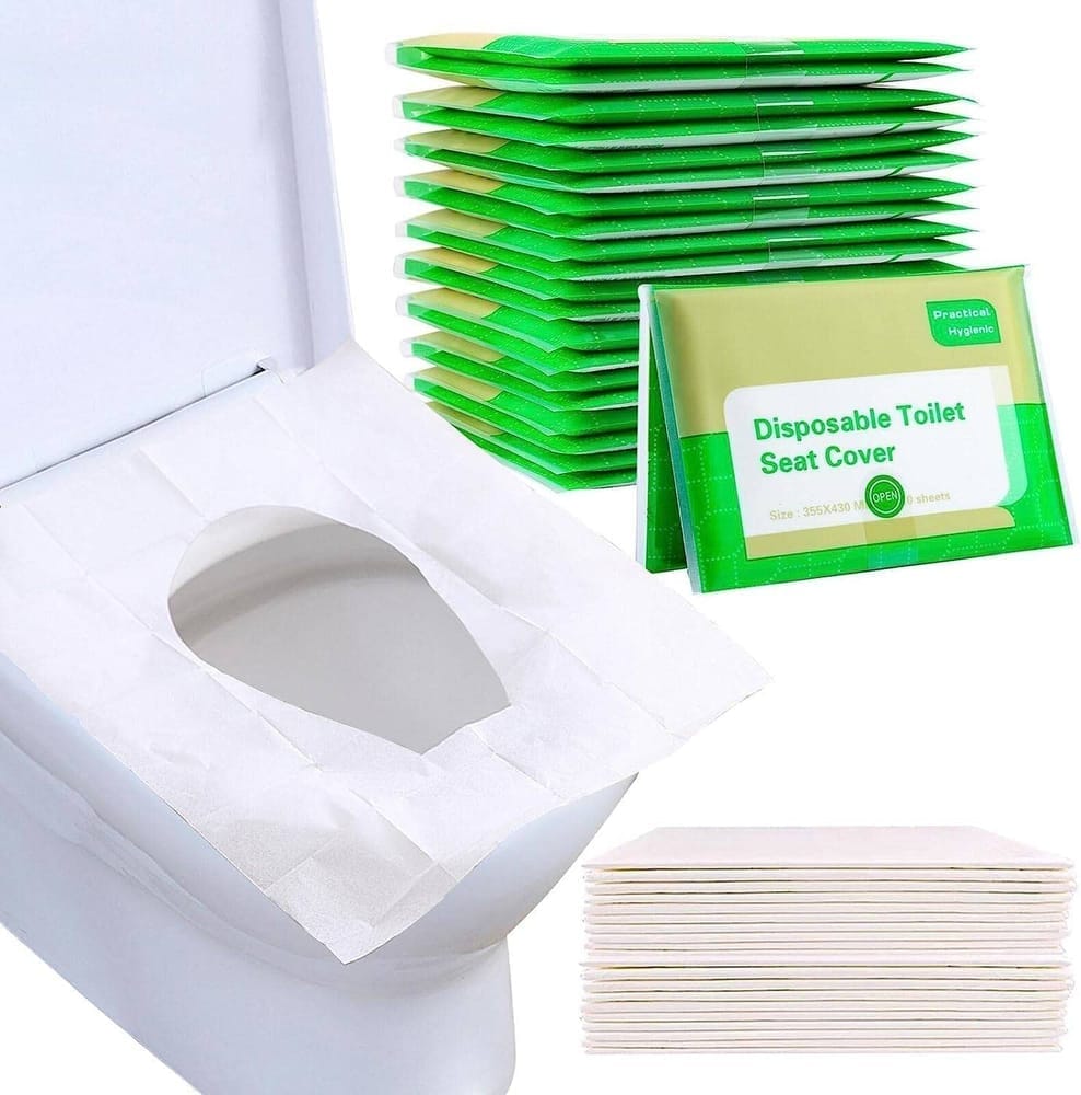 Disposable Toilet Seat Covers — Paper / Plastic
